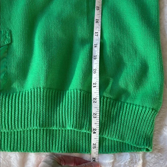 Lauren Ralph Lauren Kelly Green Shawl Collar Popover - Picture 6 of 8